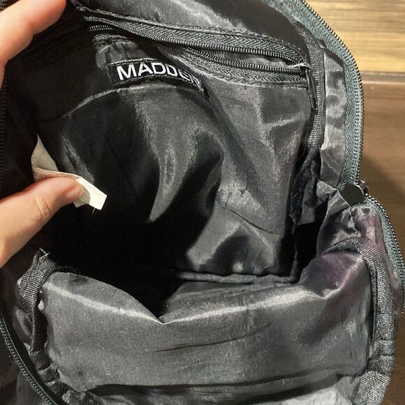 Madden Black Three Compartment Sling Travel Bag - Picture 12 of 12